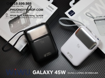Pin dự phòng WIWU GALAXY POWER 45W-PC108 (20.000 mAh)
